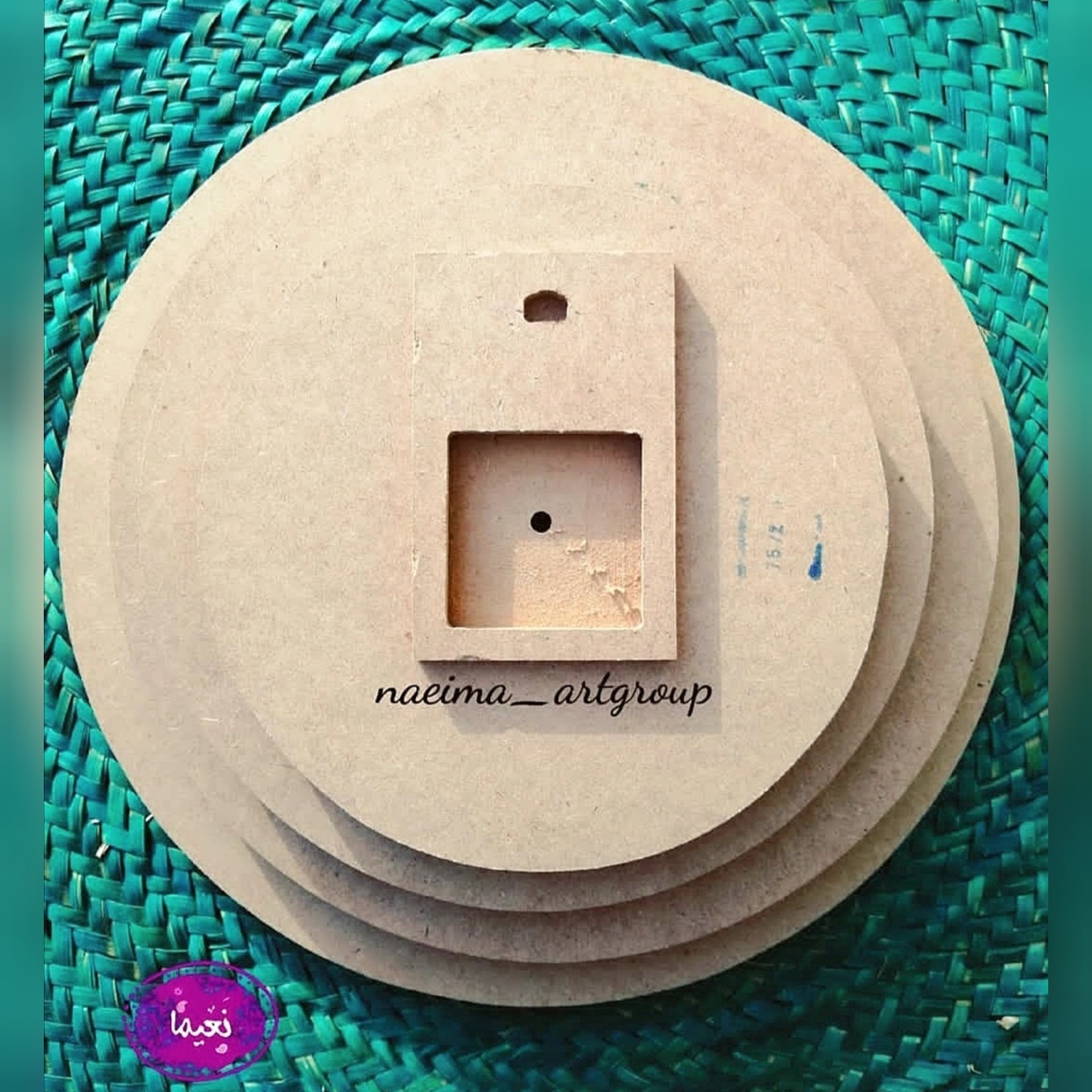 صفحه ساعت قطر 45، چوب ام دی اف خام