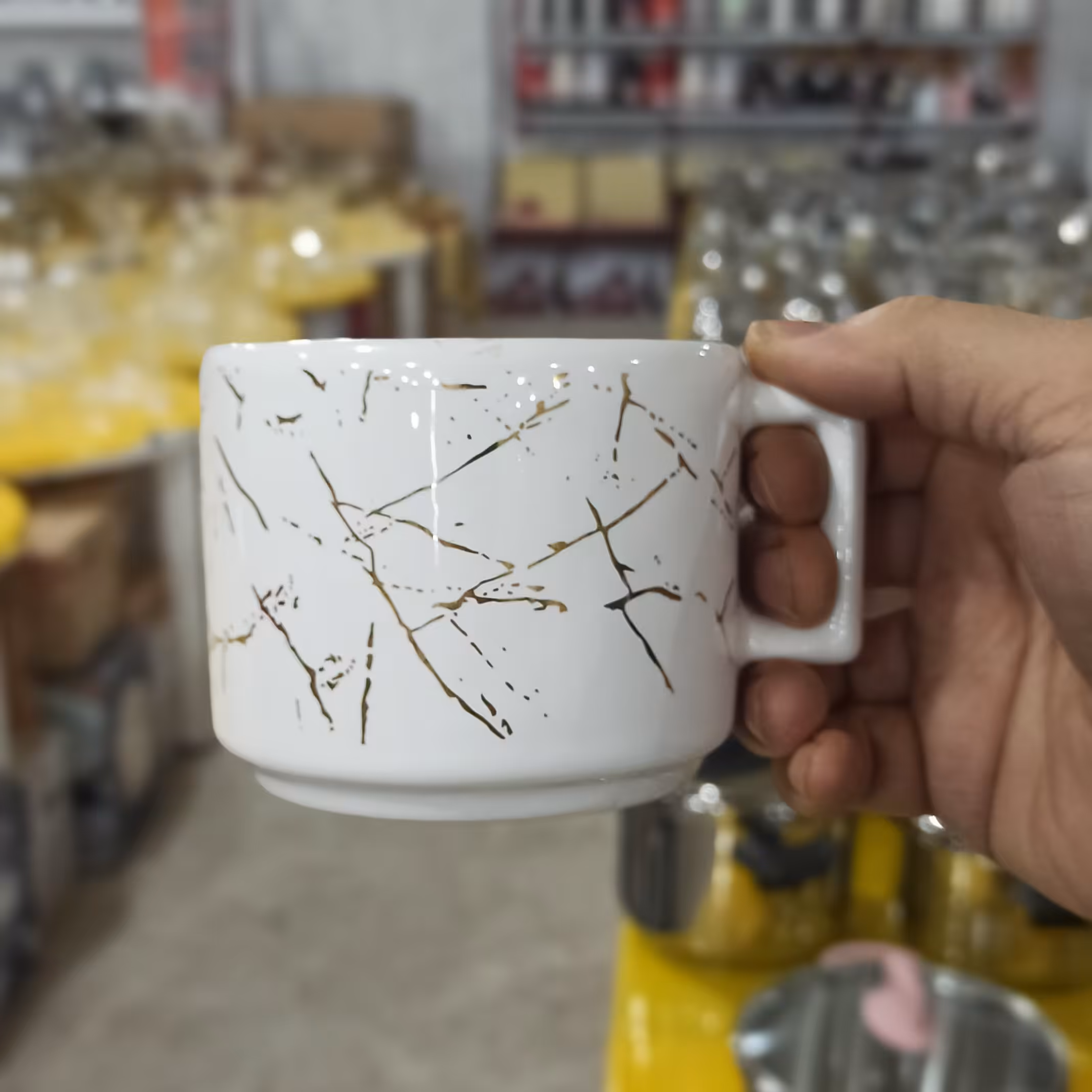 ماگ سرامیکی ماربل  کد 209 جفت 2 عددی