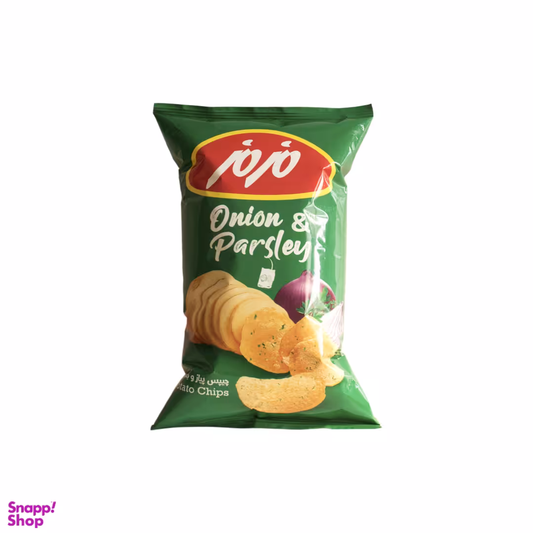چیپس پیاز جعفری مزمز وزن 60 گرم