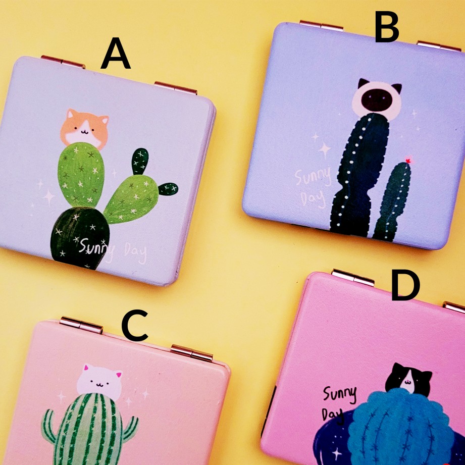 آینه فانتزی طرح دار مربعی