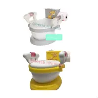 
توالت فرنگی کودک موزیکال تحنل وزن تا 25 کیلو دارای تبدیل توالت فرنگی موزیکال و دارای رول دستمال کاغذی 