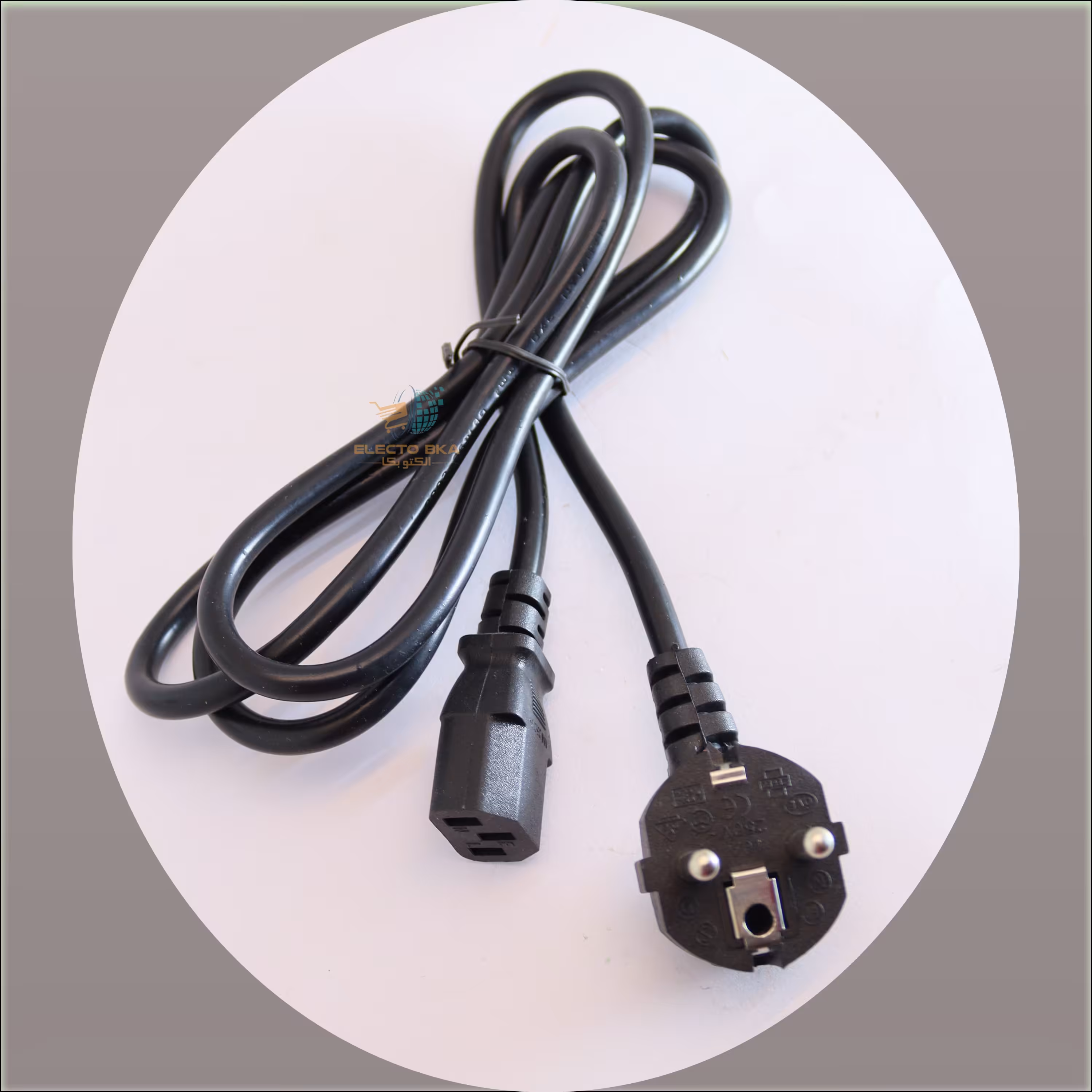 سیم  کابل کامپیوتر مشکی 155 - فروش کلی لوازم برقی الکتوبکا 1421