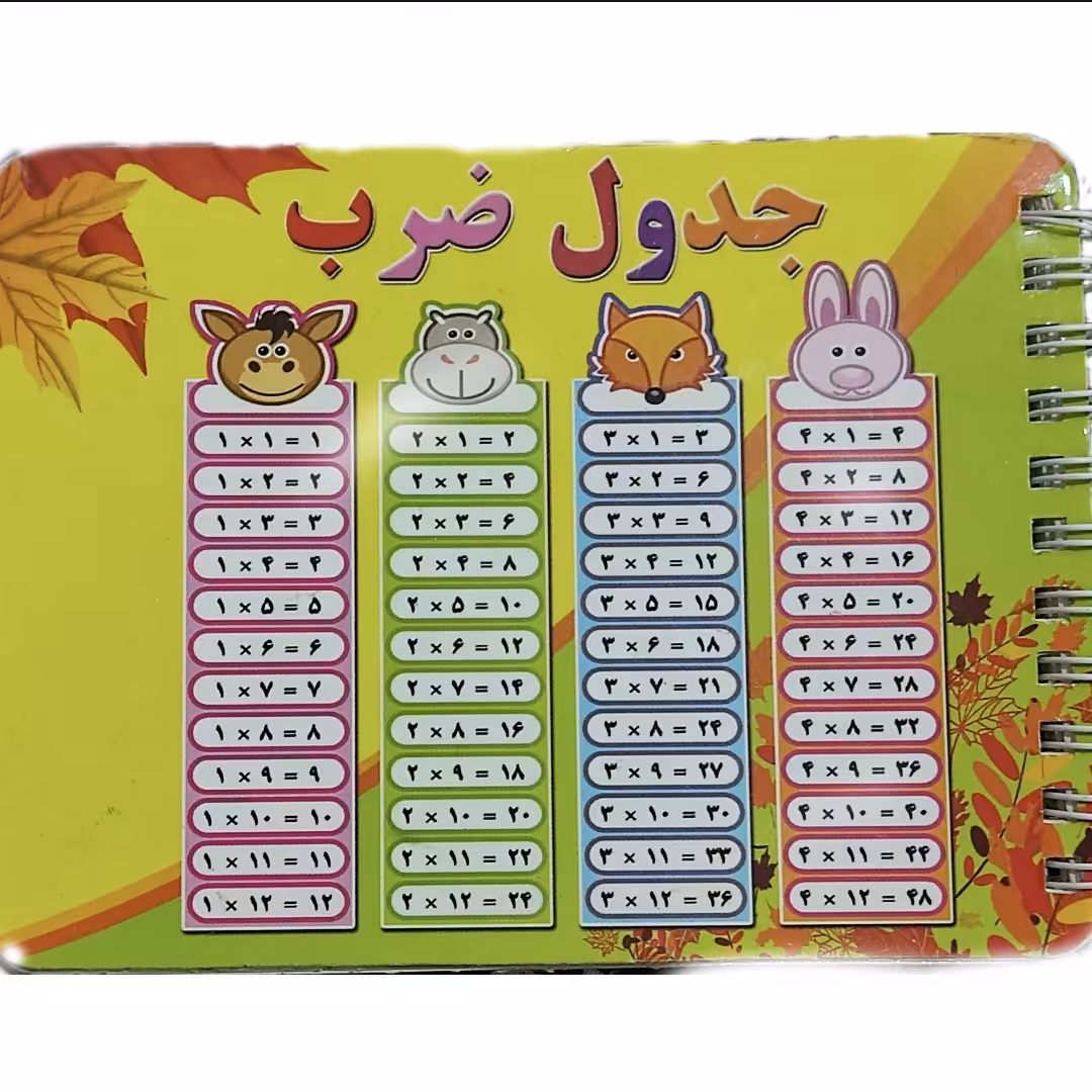 دفترچه ضرب و تقسیم فانتزی 