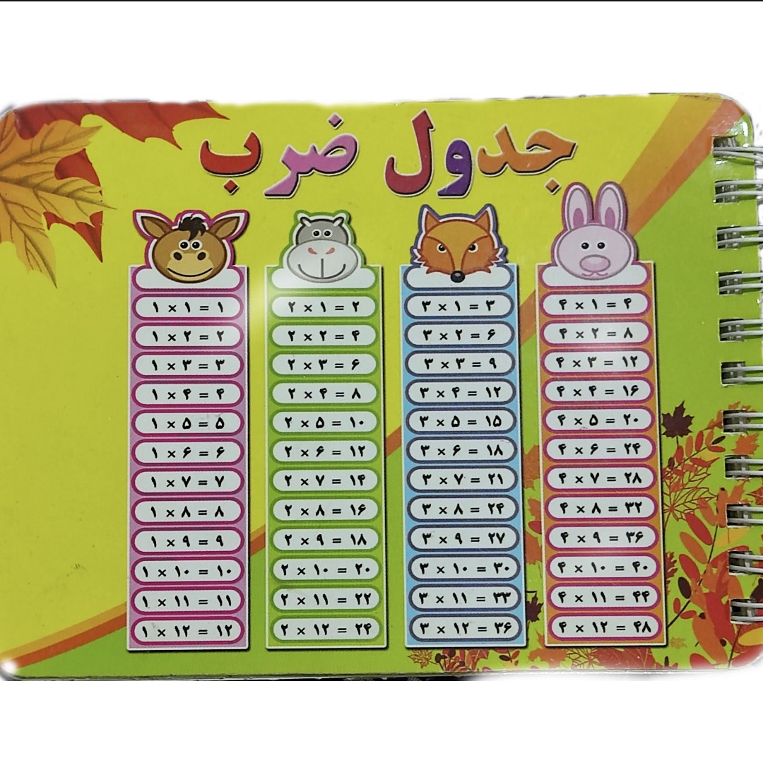 دفترچه ضرب و تقسیم فانتزی