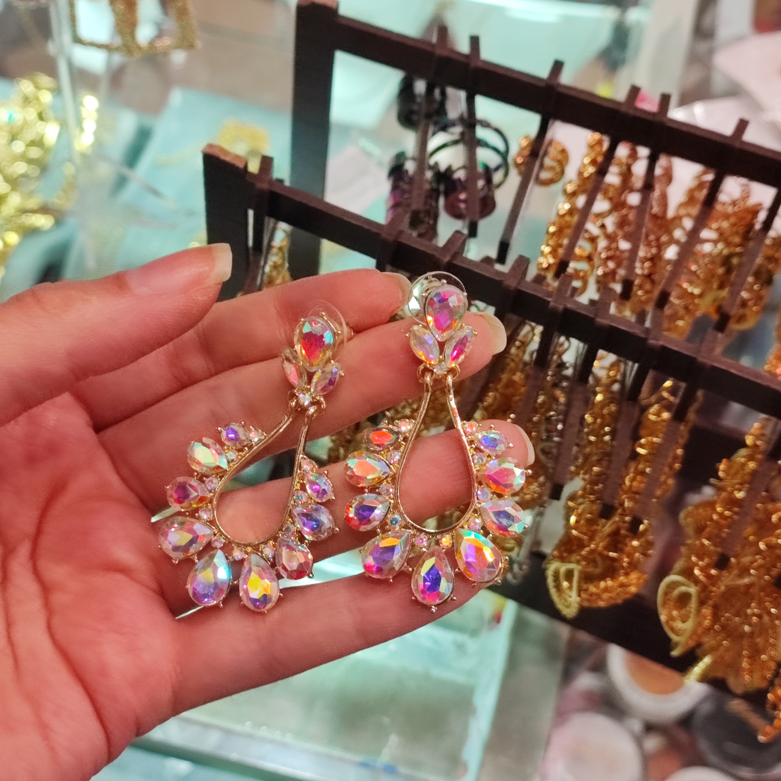 گوشواره رنگ ثابت مجلسی