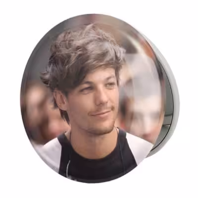 آینه جیبی خندالو طرح لویی تاملینسون گروه موسیقی وان دایرکشن One Direction مدل تاشو کد 18923