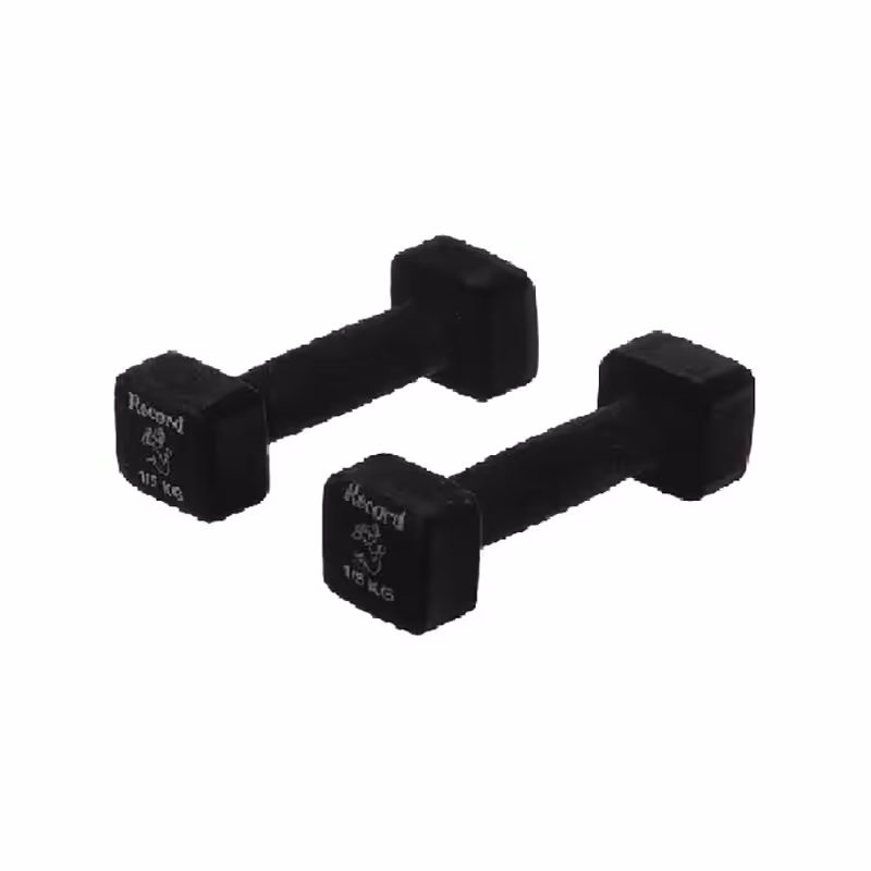 دمبل ایروبیک مخمل 1.5 کیلوگرمی رکورد بسته دو عددی