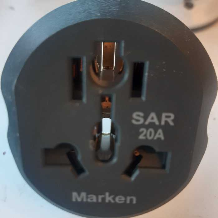 دوشاخه 3به2  مارکن اصلی 16امپر واقعی