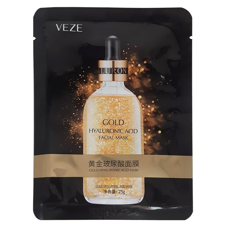 ماسک صورت ورقه ای طلا  VEZE مدل گلدزن وزن 25 گرم