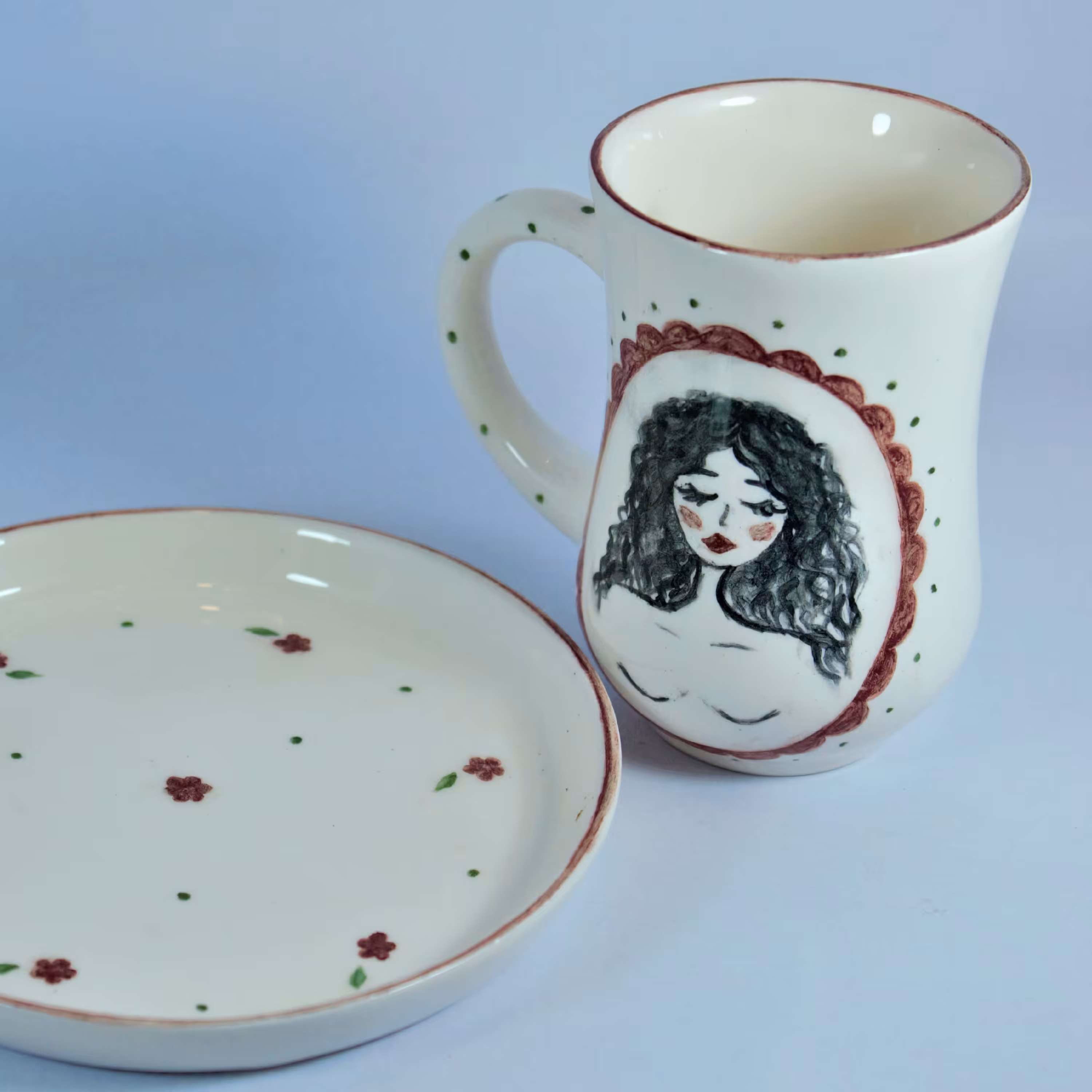 ست تک نفره قهوه خوری.همراه با بسته بندی مناسب هدیه(قابل سفارش)