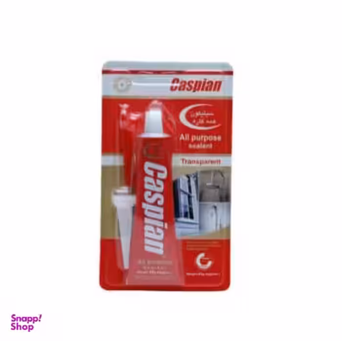 چسب سیلیکون کاسپین مدل شفاف حجم 85 میلی لیتر