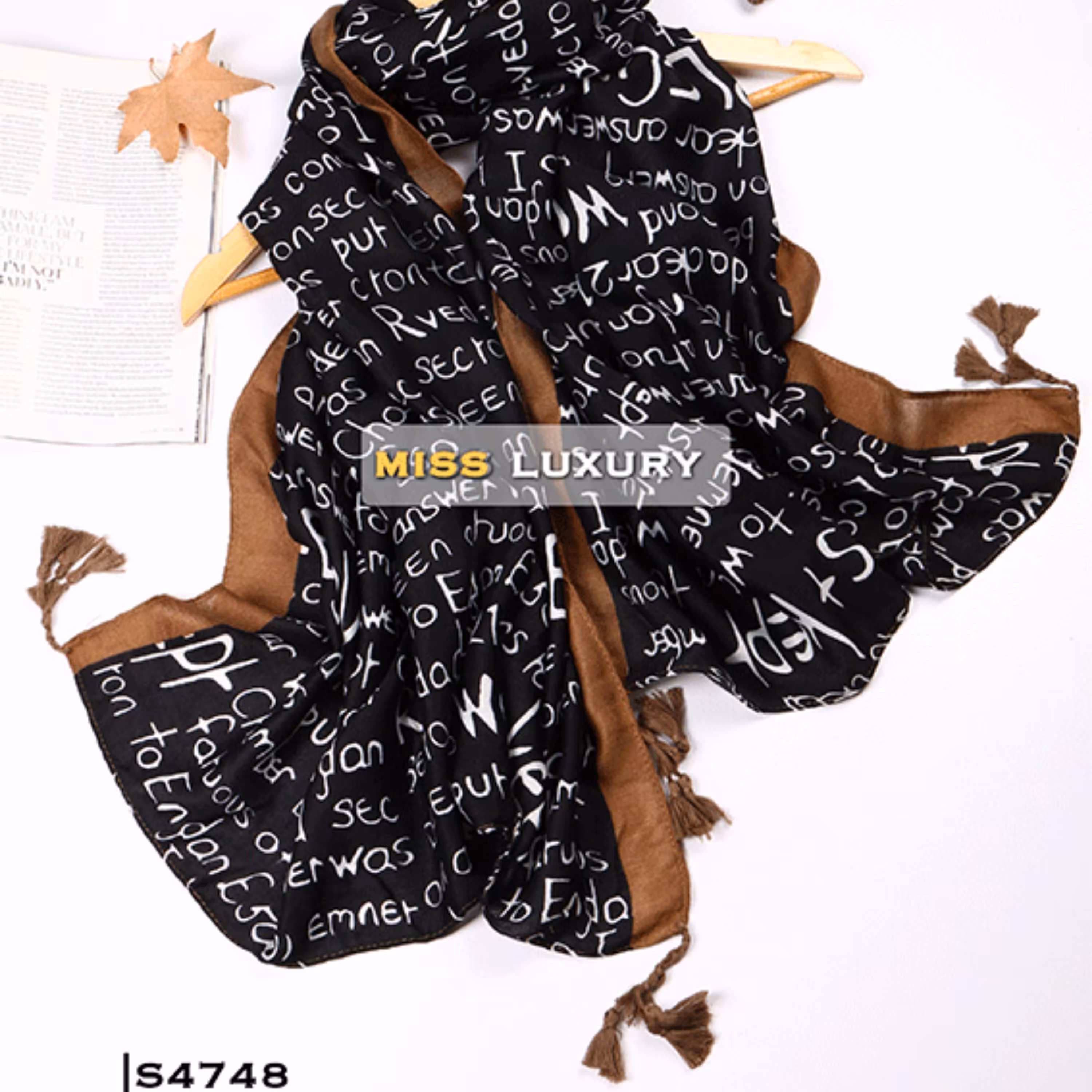 شال نخ پنبه کشمیری S4748