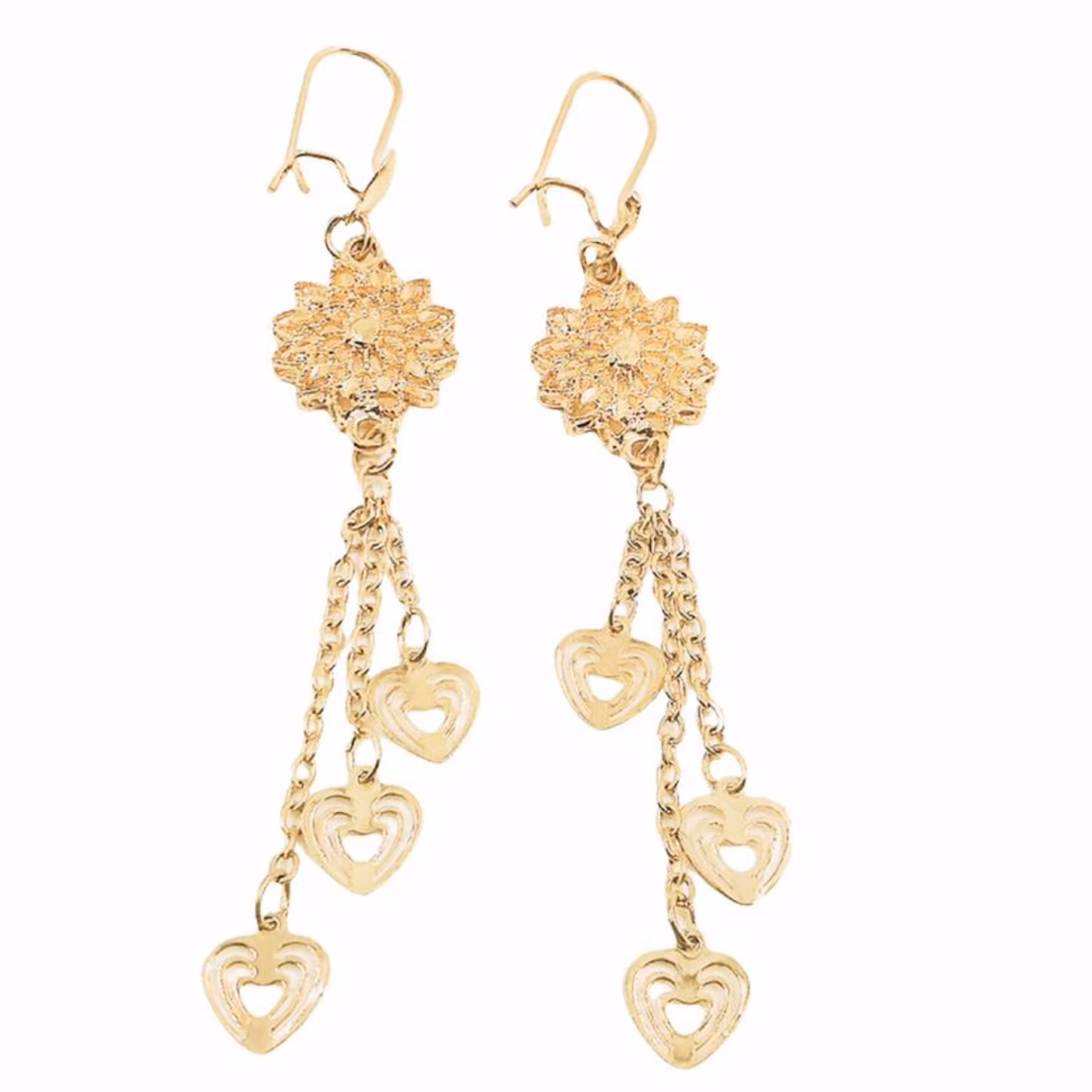 گوشواره آویز الماس تراش 1301