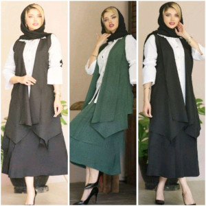 سه تیکه شومیز و سارافون و دامن ستانتاتا فریسایز 38=44