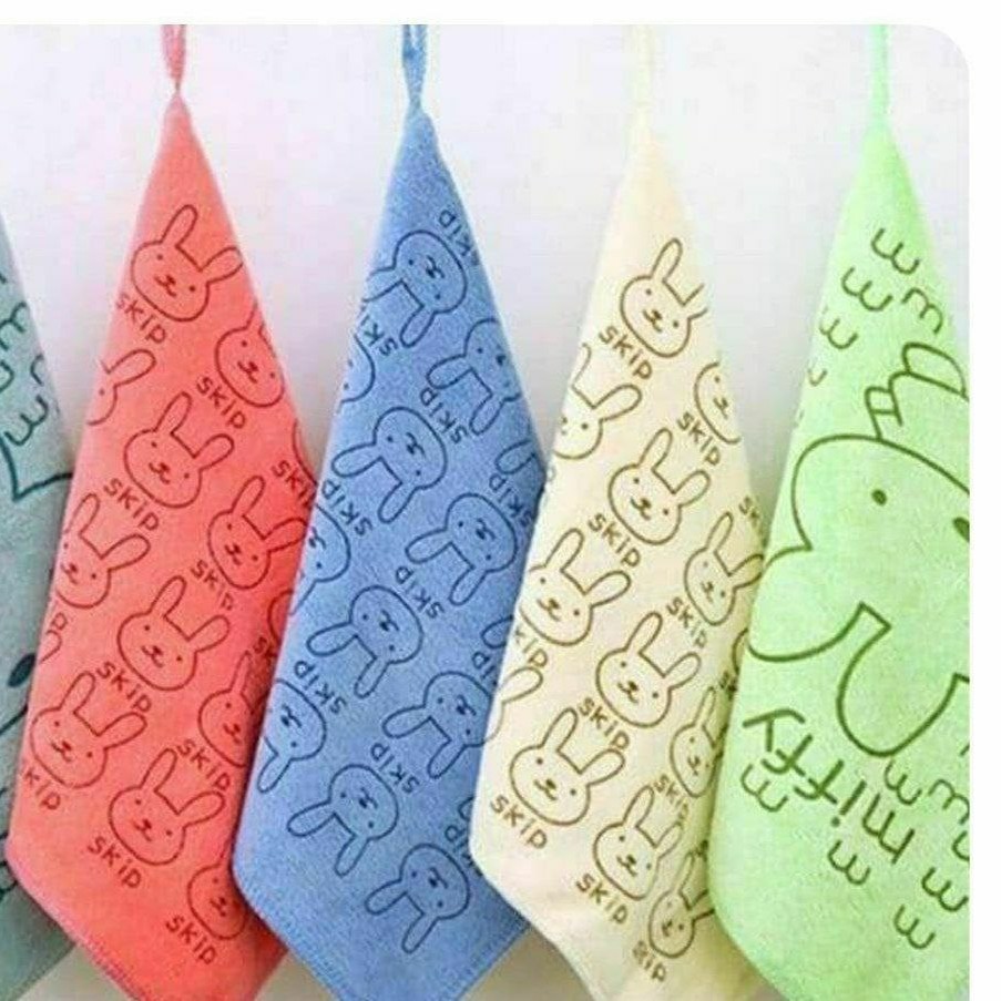 دستمال لکه بری طرح خرگوش سایز 40 در 40 سانتی متر کیفیت مناسب