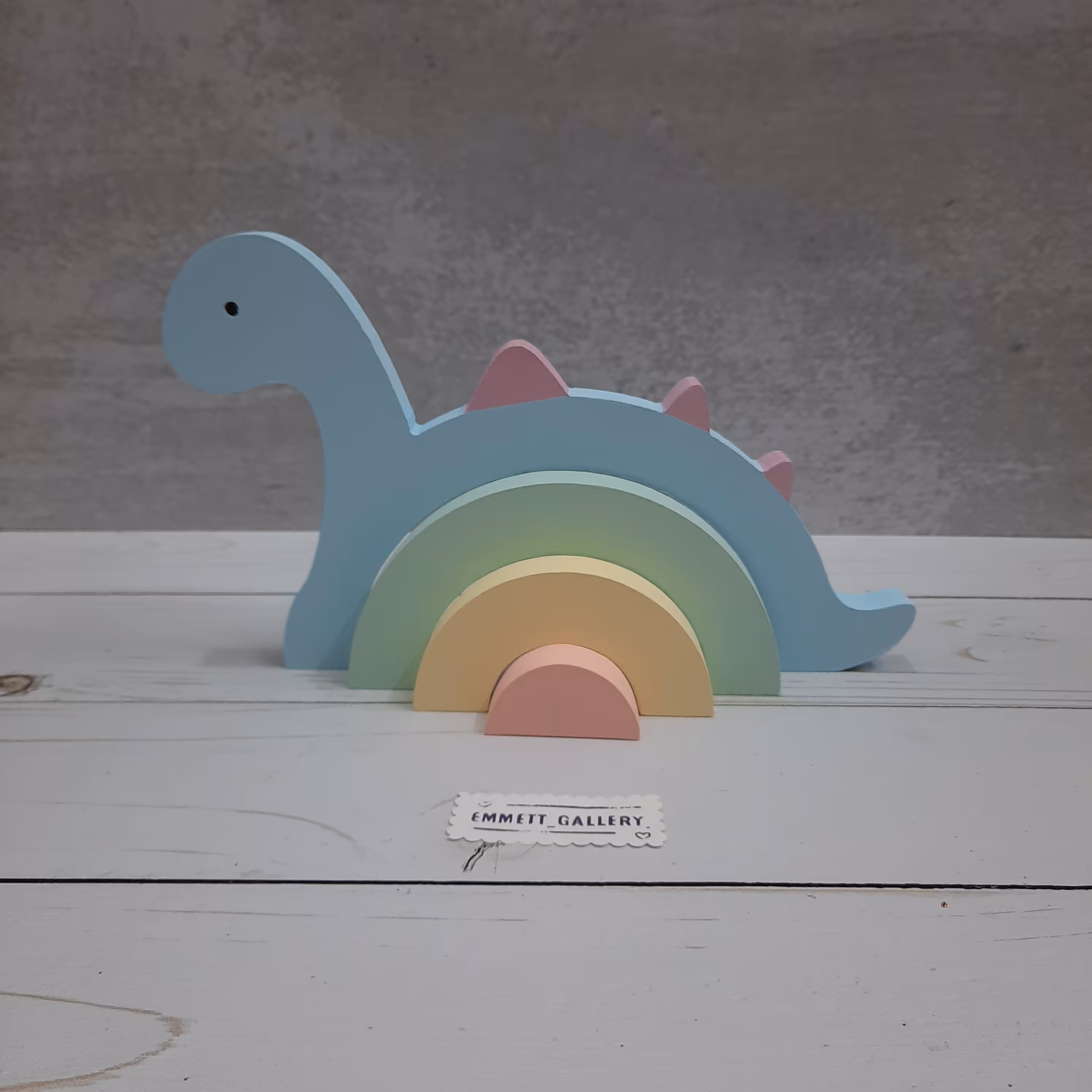 رنگین کمان چوبی طرح دایناسور