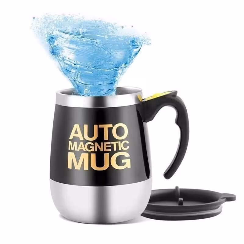 ماگ همزن دار مگنتی مدل Auto Magnetic شارژی مشکی