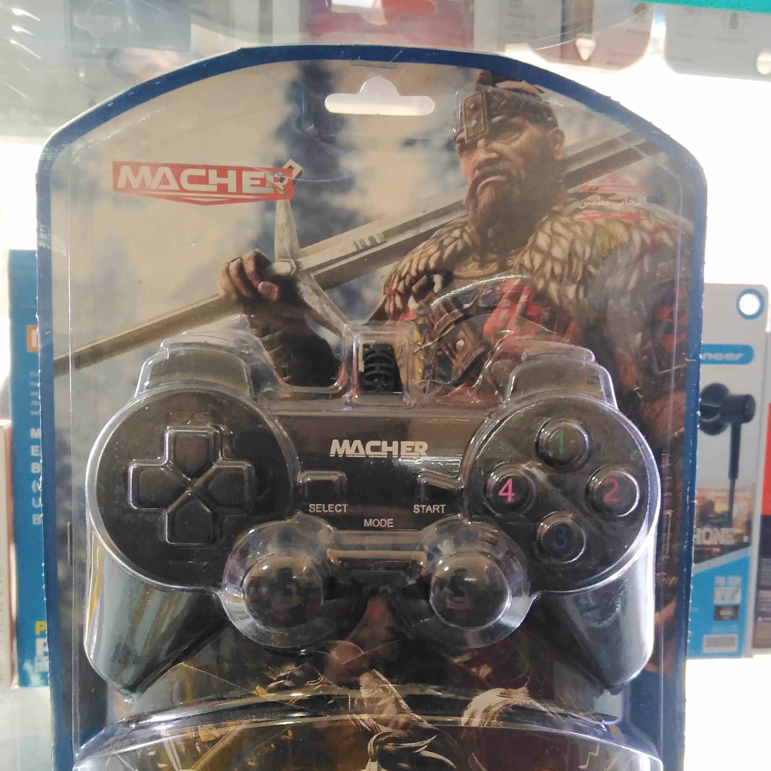 دستگیره بازی تکی شوک دار Macher