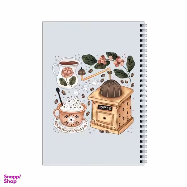 دفتر مشق 80 برگ بامبیلیپ طرح قهوه ساب و فنجان کد 2071659