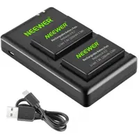 پکیج شارژر دوبل نیور Neewer LP-E17 Dual Charger   دو باتری LP-E17 خرید | قیمت - اگزیف