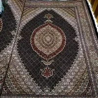 فرش دستبافت ماهی خرّم بافت خوی اندازه 6 متری سرمه ای کد146