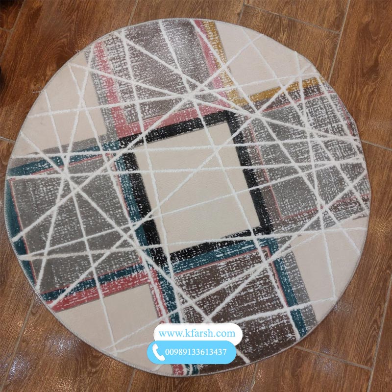 فرش گرد فانتزی ترک ارزان قیمت