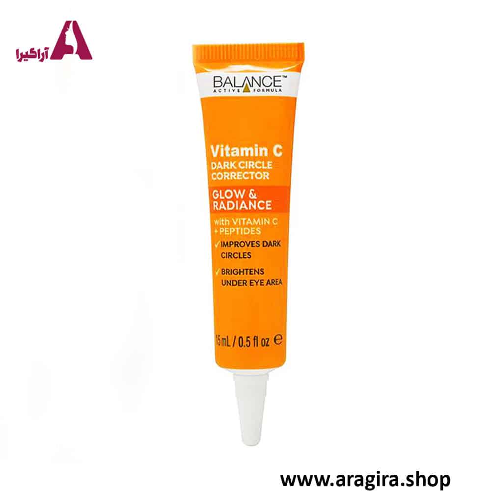 کرم دور چشم ضد تیرگی ویتامین سی بالانس 15ml