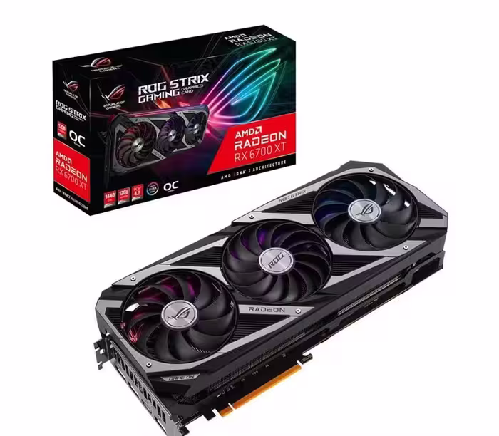 کارت گرافیک  ایسوس مدل ROG-STRIX-RX6700XT-O12G-GAMING حافظه 12 گیگابایت