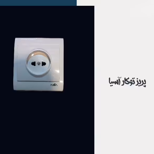 پریز توکار آسیا سفید طرح آمیتیس