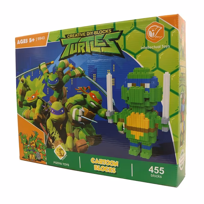 لگو سه بعدی لاک پشت های نینجا-بازی فکری-بازی آموزشی-اسباب بازی آموزشی