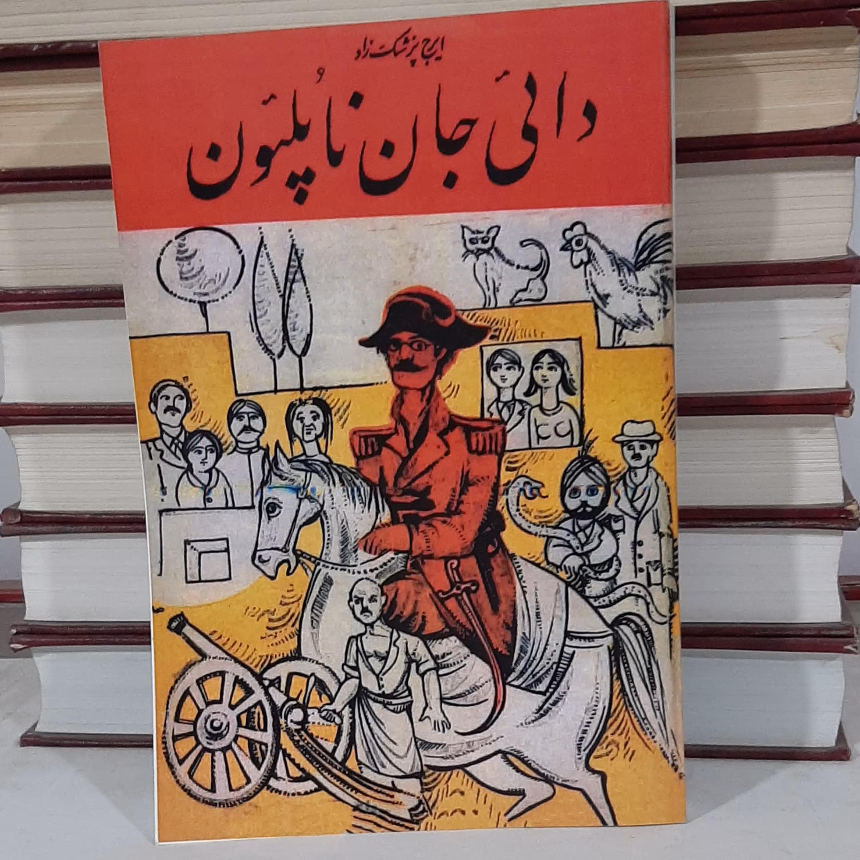 کتاب دایی جان ناپلئون نوشته ایرج پزشک زاد جلد شومیز قطع وزیری بازنشر سال 1349 