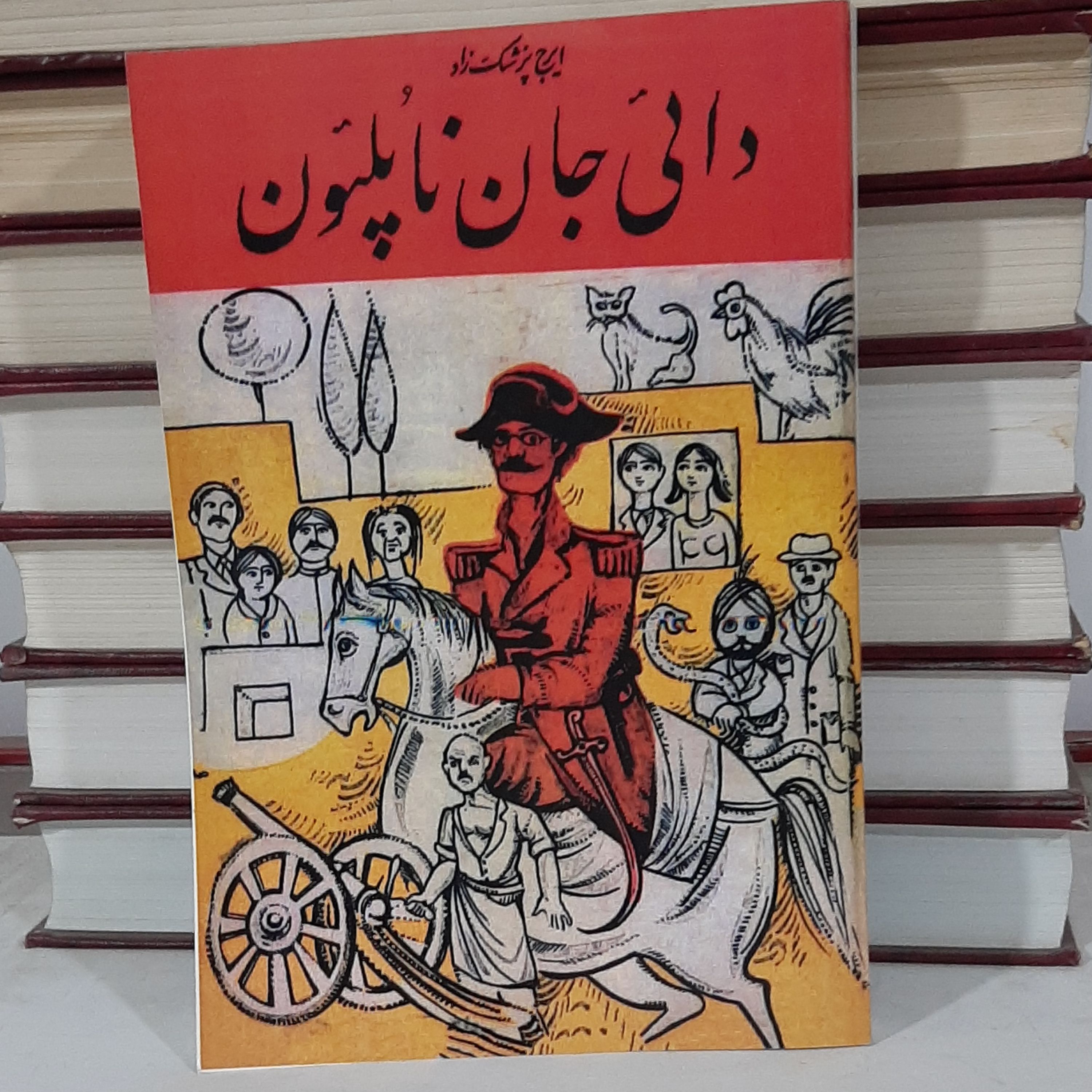 کتاب دایی جان ناپلئون نوشته ایرج پزشک زاد جلد شومیز قطع وزیری بازنشر سال 1349 
