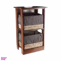 سبد سیب‌ زمینی و پیاز مدل شقایق دو طبقه