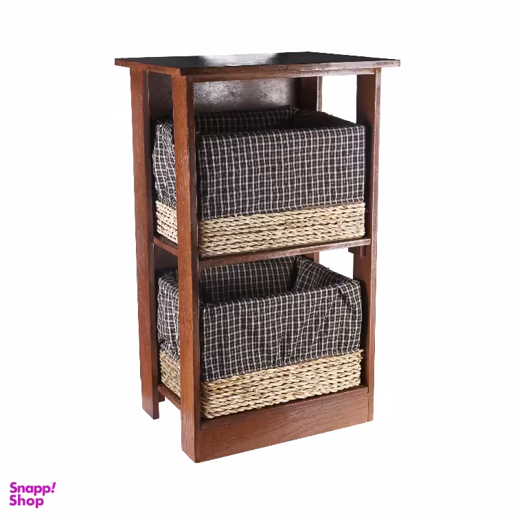 سبد سیب‌ زمینی و پیاز مدل شقایق دو طبقه