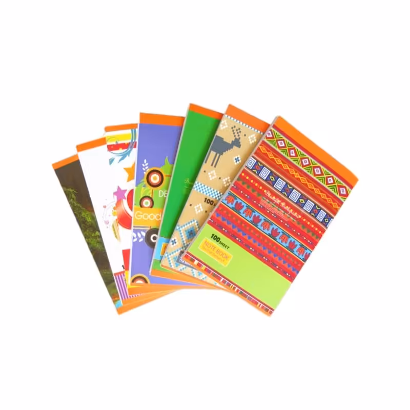 دفتر 100 برگ منگنه ای خط دار بسته 24 جلدی