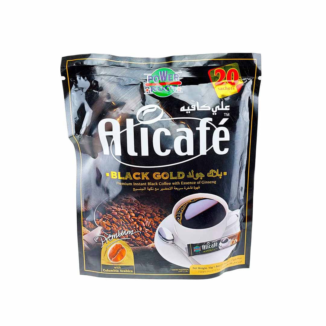 علی کافه مدل blak gold بسته 20 عددی