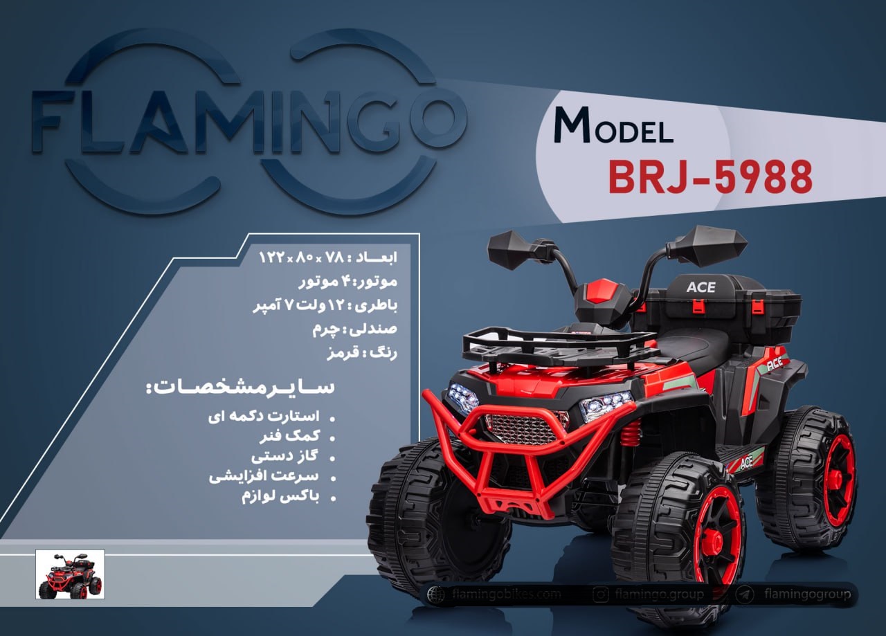 موتور شارژی فلامینگو flamingo مدل BRJ-5988