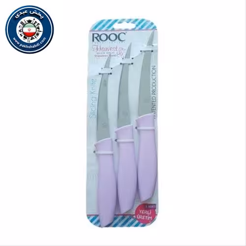 چاقو آشپزخانه 3 تایی لیزری روک