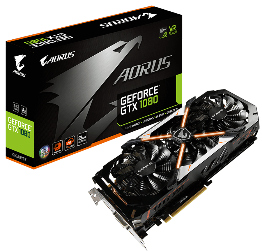 کارت گرافیک گیگابایت سری آئورس جی تی ایکس 1080 با حافظه 8 گیگابایت