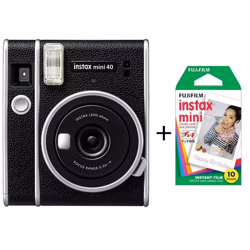دوربین عکاسی چاپ سریع اینستکس مینی فوجی فیلم فیلم دهتایی FUJIFILM INSTAX MINI 40 Camera