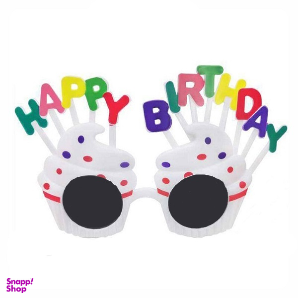 عینک تولد مدل هپی خامه ای کد 31