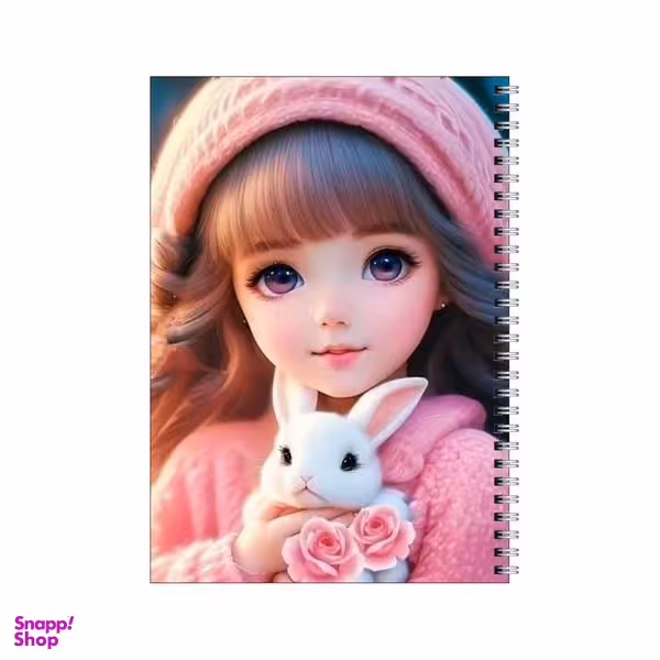 دفتر مشق 80 برگ بامبیلیپ طرح دختر و خرگوش کد 1194378