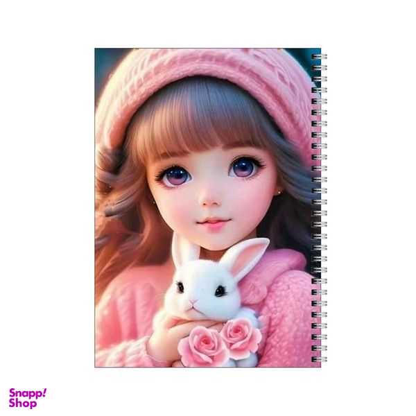 دفتر مشق 80 برگ بامبیلیپ طرح دختر و خرگوش کد 1194378