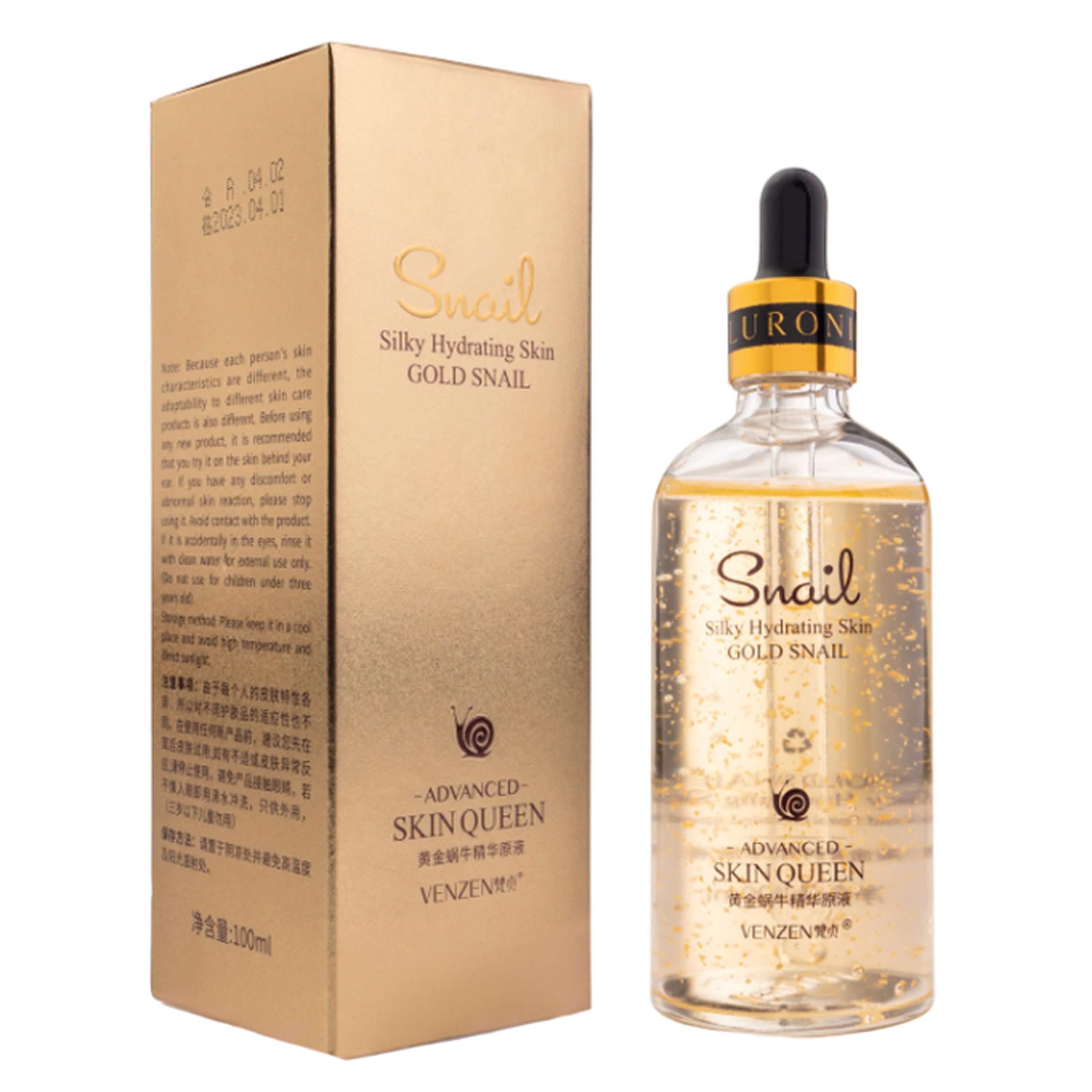 سرم حلزون و طلا ونزن. 100 میل