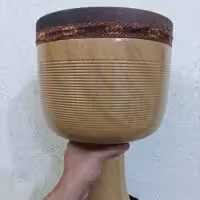 تنبک فایبرگلاس طرح چوب 