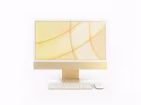 آیمک 24 اینچ مدل IMAC 24inch Apple M1 GPU 8Core-8Ram-256G yellow