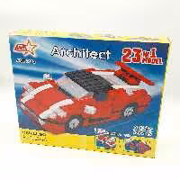 لگو ساختنی ماشین 23 مدل آرشیتکت 278 قطعه - لگو  1 در 23 مدل ماشین با کیفیت ایرانی AMT 3110