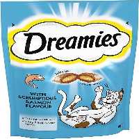 تشویقی گربه دریمیز طعم ماهی سالمون 60 گرم ا Dreamies Treat With salmon 60g | سیمبا پت استور
