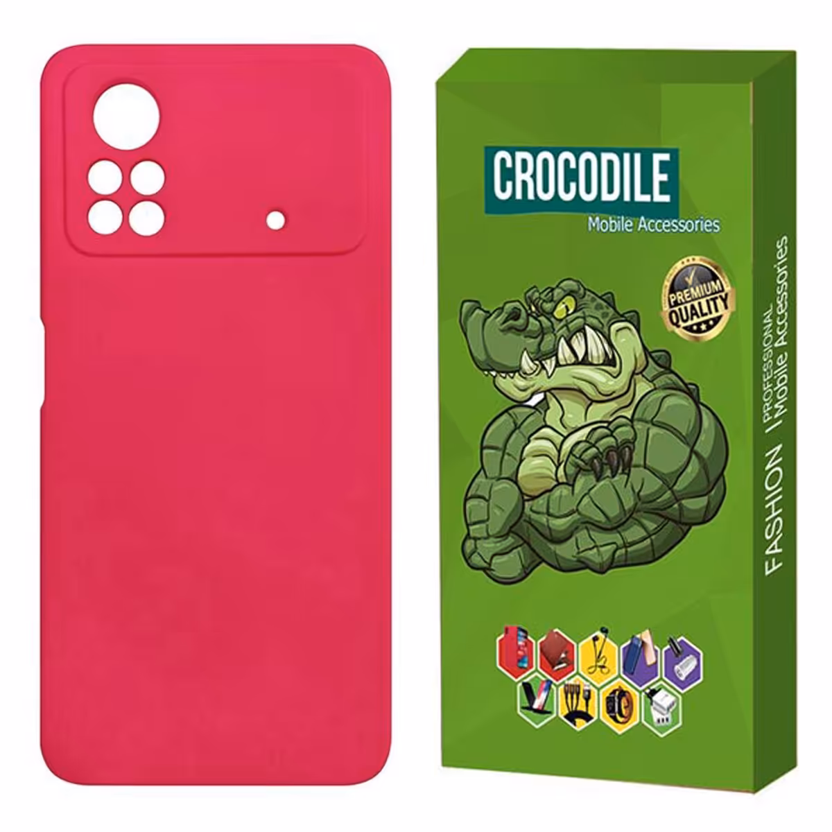 کاور سیلیکونی کروکودیل مناسب برای گوشی شیامی  Poco M5 