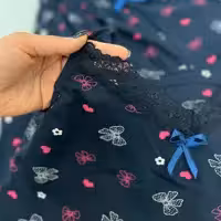 ست تاپ و شلوارک نخی درجه یک برند پارلا سایز XXL کد 01